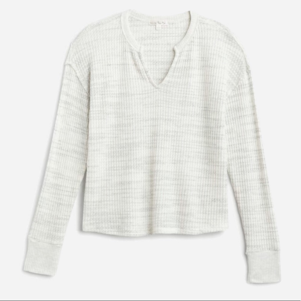 NEW Nine Britton Waffle Knit Top